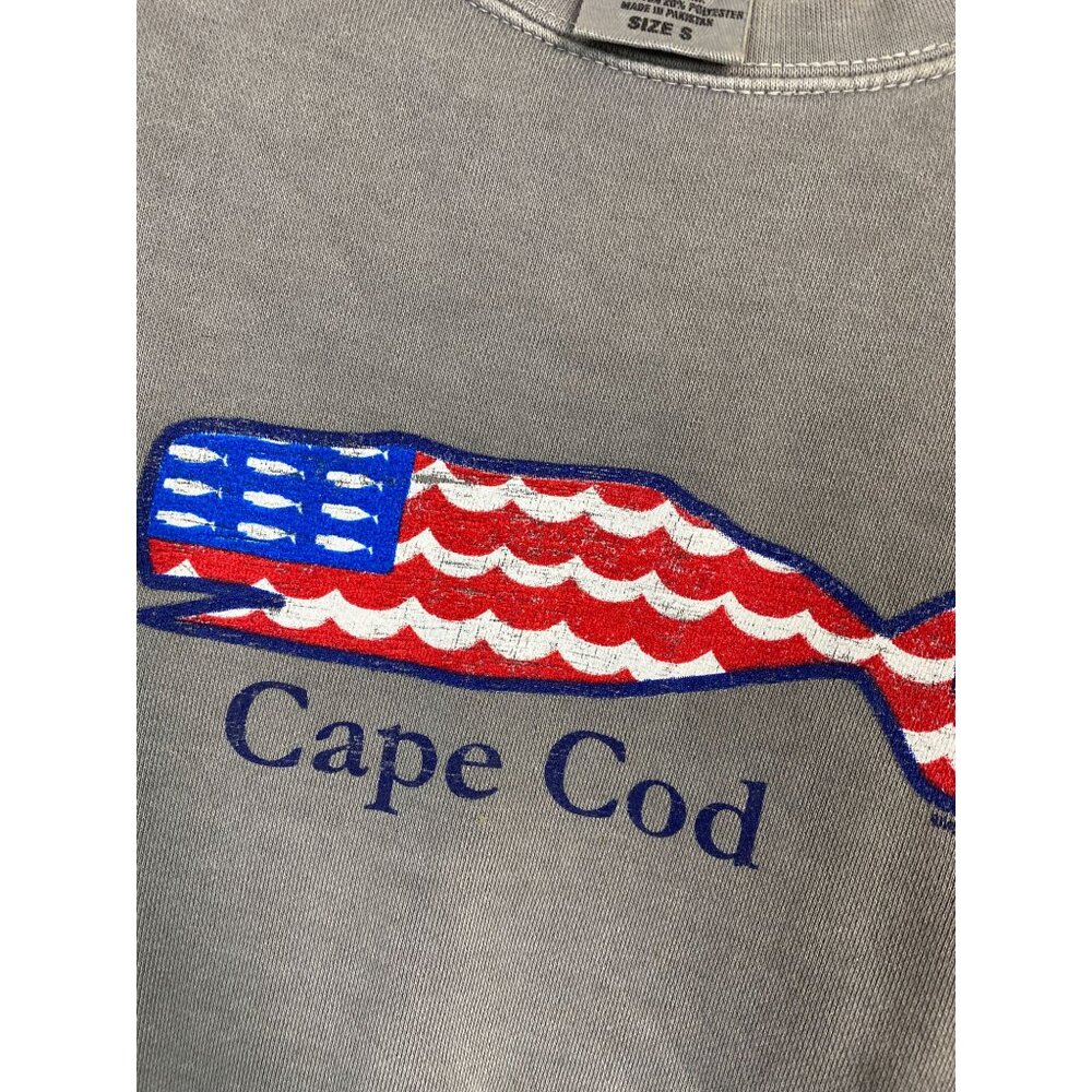 Comfort Colors Cape Cod Gray Sweatshirt Men Size Small Lounge Vacation Casual - Picture 14 of 16